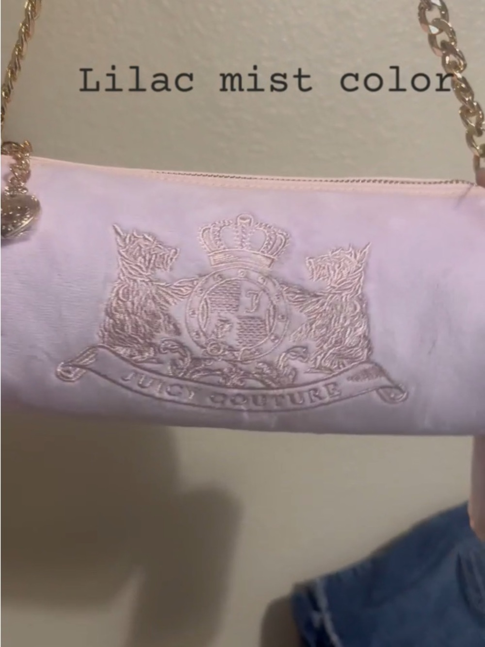 Juicy Couture Scottie dog barrel satchel lilac mist BNWT